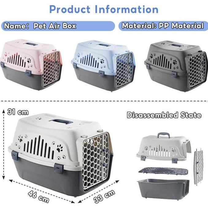 EZESJIT Carrier Kucing Cargo Kucing Jumbo Pet Carrier Astronot Pet Cargo