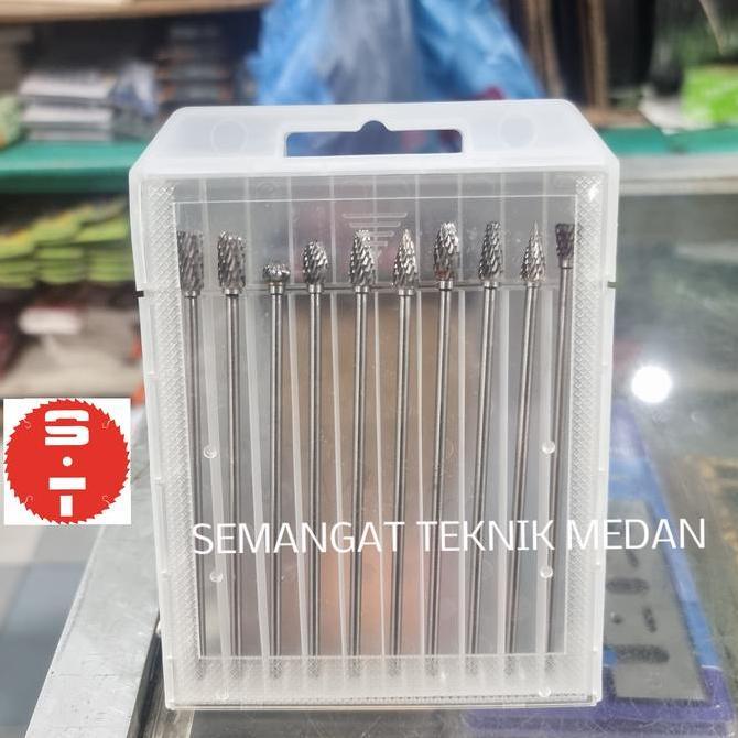 10pcs MATA BOR CUN TUNER CUNER TUNGSTEN GRINDER BESI PANJANG SET IKURA