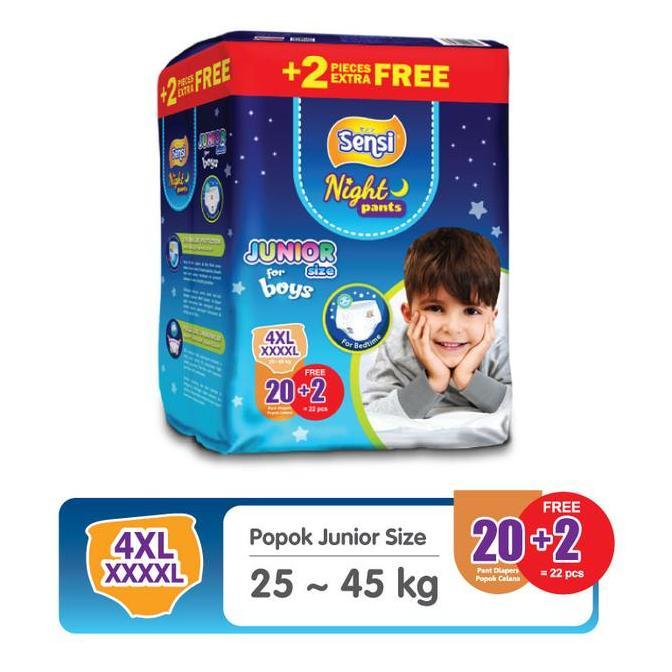 NEW SENSI NIGHT PANTS BOYS 4XL20 - POPOK JUNIOR ORI