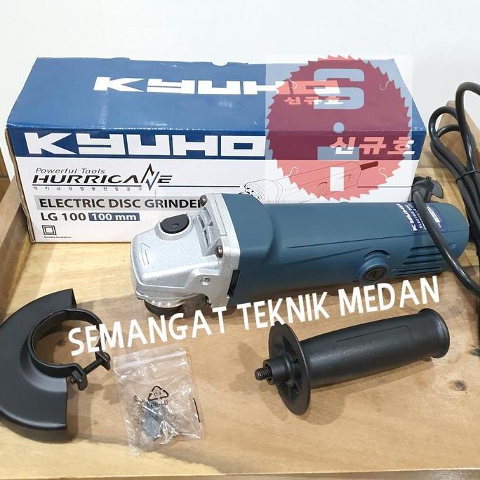 LG100 MESIN GERINDA GRENDA TANGAN ANGLE GRINDER 650 W 4" KYUHO LG 100