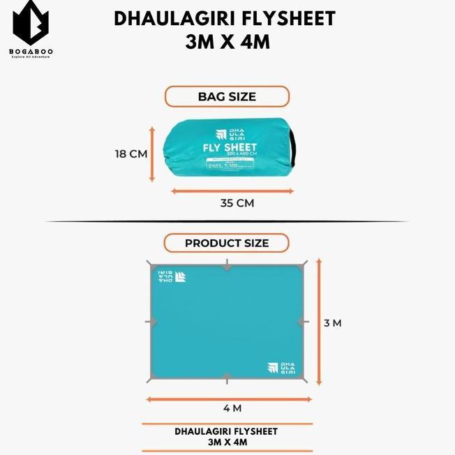 Flysheet Dhaulagiri 3X4 Cm - Dhaulagiri Flysheet 3M X 4M Ultralight -P