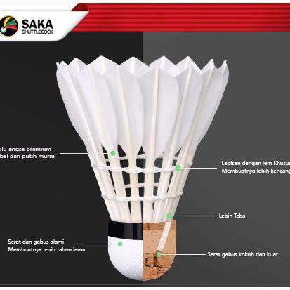 OFFICIAL SHUTTLECOCK SAKA SHUTTLECOCK BADMINTON KOK BULUTANGKIS BADMINTON SK - A01