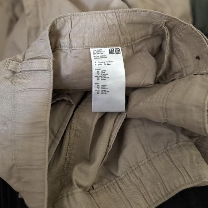 Celana Rileks Linen Celana Rileks Linen Blend Uniqlo