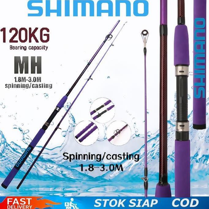 Shimano Fishing Rod Joran Batang Pancing Rod Casting Rod Spinning Fishing Rod MH Power Jigging Rod