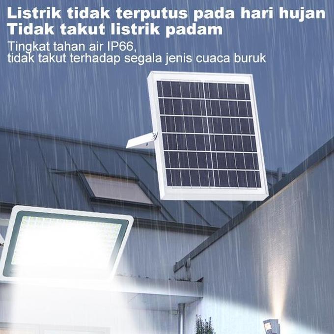 Beli 1 Gratis 1Lampu Tenaga Matahari 1200W Lampu Tenaga Surya Lampu Sorot Solar Cell Lampu Panel Sur