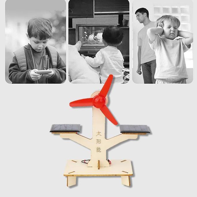 Kit Edukasi Pembangkit Listrik Solar Cell Kipas Tenaga Matahari Solar Cell Panel Surya