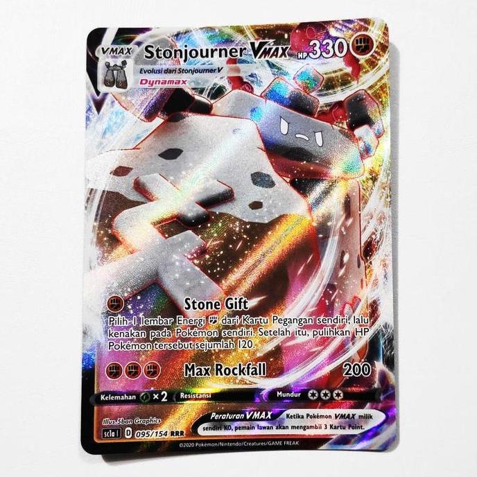 Stonjourner VMAX RRR 095/154 sc1a - Kartu Pokemon Indonesia