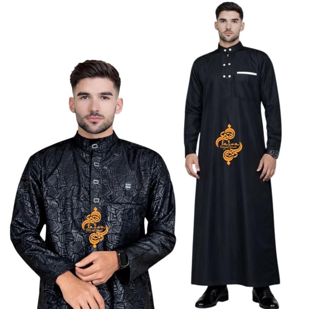 original ready stok konveksi jubah pria al harbi ori/ jubah pria remaja dewasa/ gamis pria jubah gam
