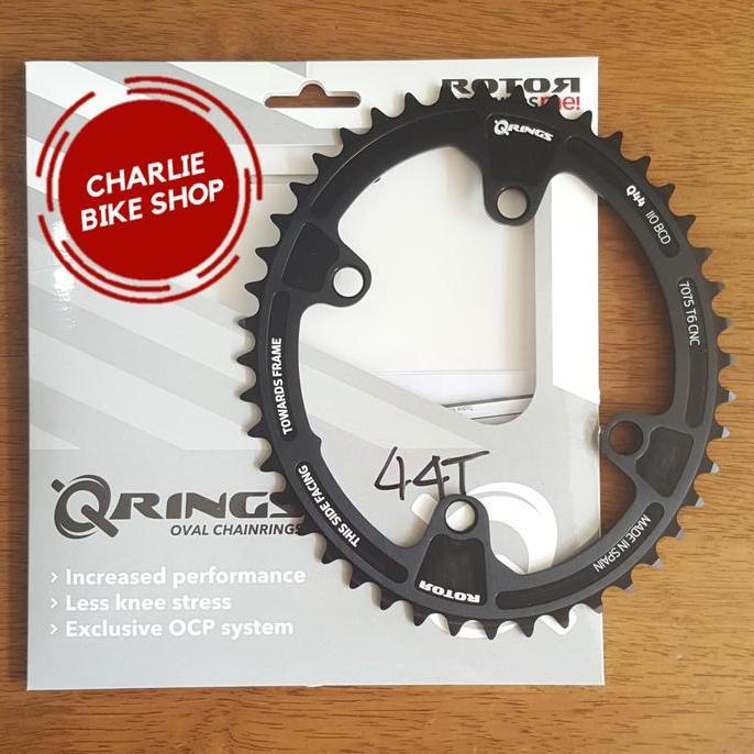 Chainring ROTOR QRINGS Oval 44T BCD110x4 - Rotor Aldhu - Shimano
