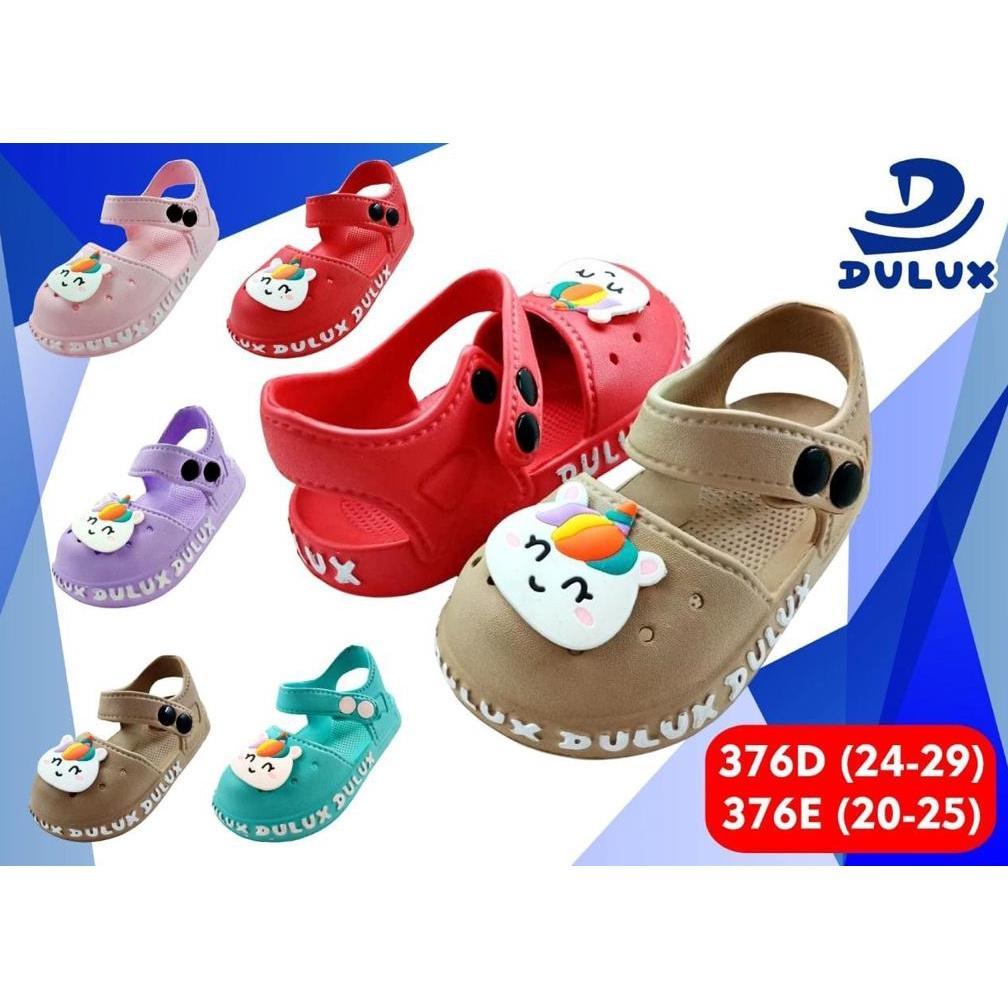 Terlaris Sandal Sepatu Anak Perempuan Motif Unicorn Merek Dulux Size 24-29 Dx-376D