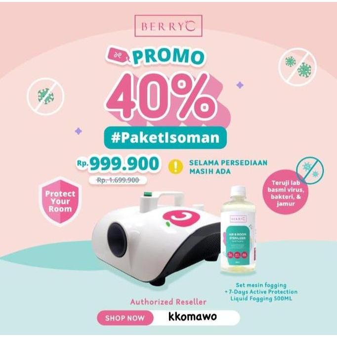 BerryC / Berry C - Mesin Fogging + Liquid Fogging (500ml)
