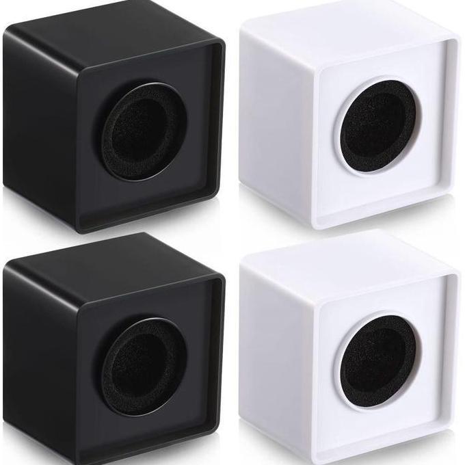 KASDIUM Abs Microphone Holder Mic Flag Mikrofon Interview Cube Logo Station Mic Holder Untuk Wawanca