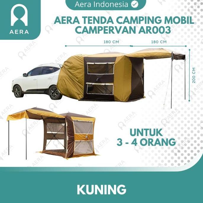RACERPO Tenda Mobil Camping Campervan AR003 3 - 4 Orang | Tenda Camping Belakang Mobil | Tenda Campi