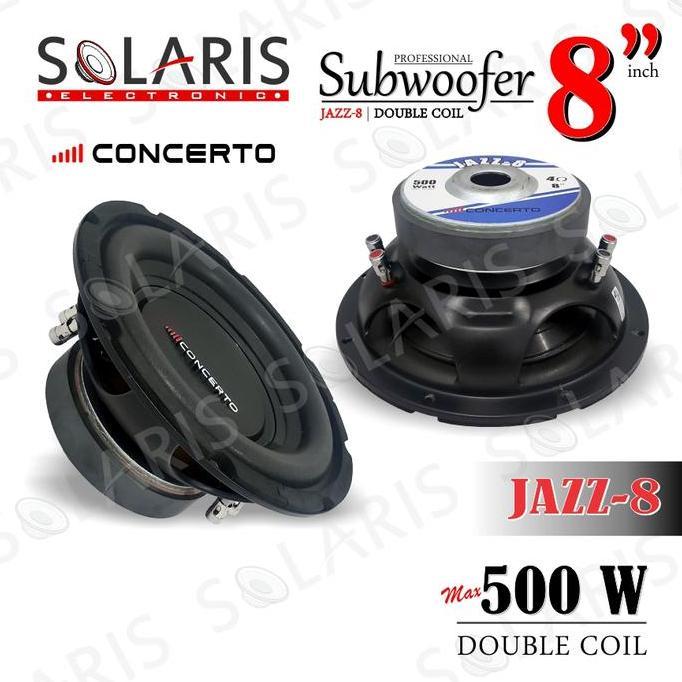 Subwoofer 8 Inch Concerto 500 Watt Jazz 8 Double Coil Magnet Bsesar