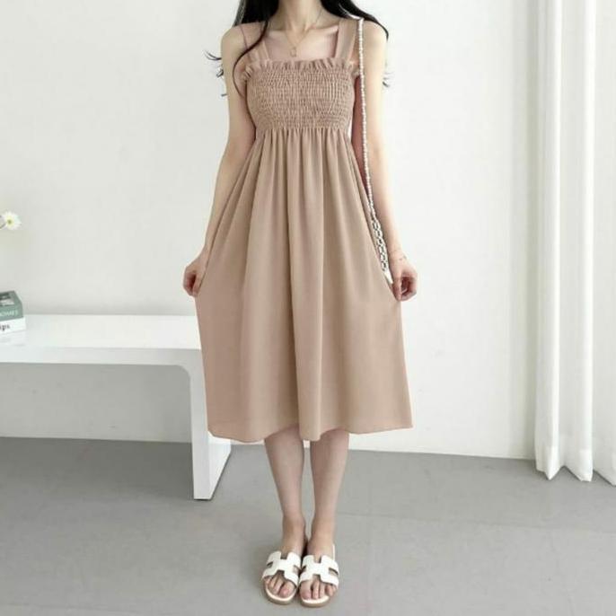 VATGUVOH Dress Saso Smoke / Dress / Pakaian Wanita / Dress Wanita Kekinian / Gaun Pesta / Dress Kore