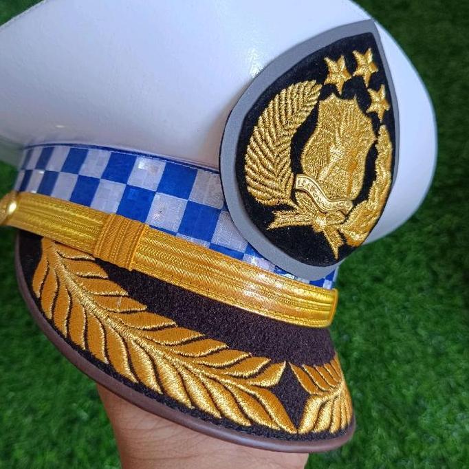 Topi PET LANTAS PAMEN POLRI / PET LANTAS PAMEN POLISI / PET POLANTAS PAMEN POLRI