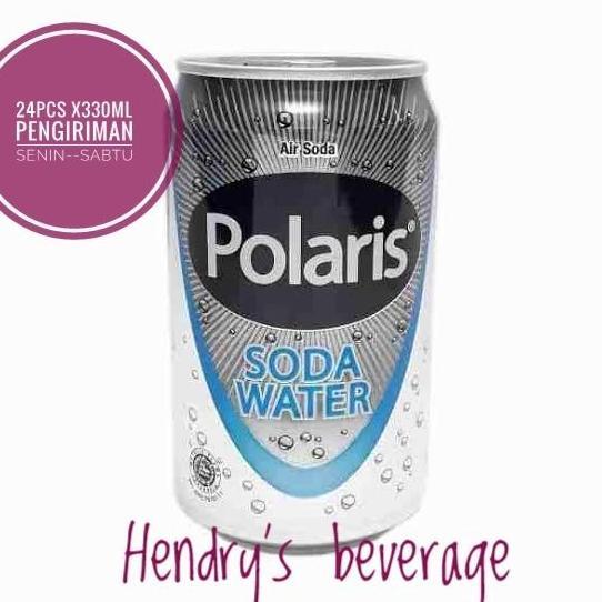 TERLARIS Air soda polaris 1karton isi 24pcs original | polaris soda water | soda tawar
