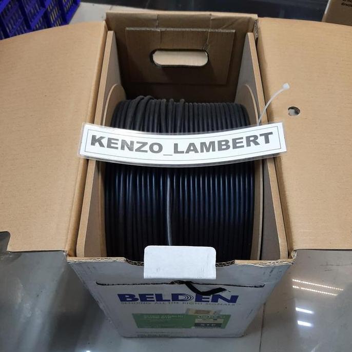 kabel stp cat 5e BELDEN 50105F 50meter outdoor HITAM/belden outdoor