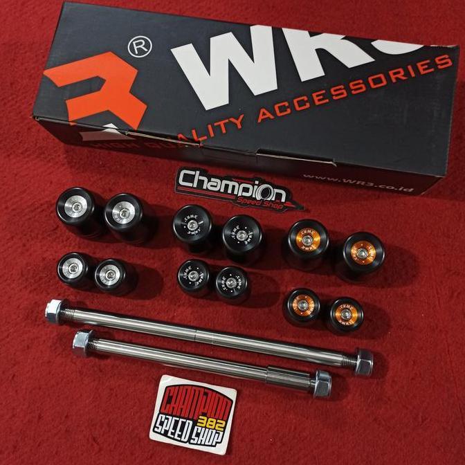 Axel Axle Slider Jalu As Roda Depan Belakang WR3 Ninja 150 RR 150RR