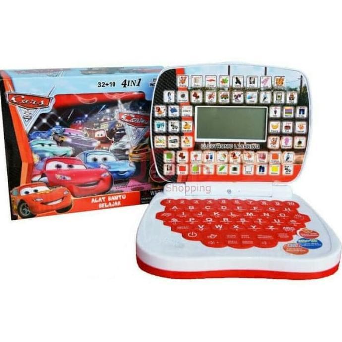 LIMITED MAINAN EDUKASI ANAK LAPTOP 4 BAHASA + LAYAR (INGGRIS INDONESIA MANDARIN ARAB)