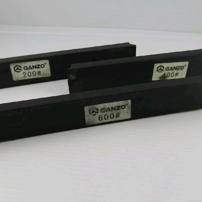 kirim hari ini Asahan Pisau Ganzo Sharpening Diamond Grit coasting Stone #200#400#600 READY