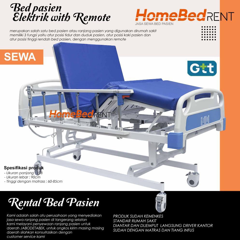SEWA Bed Pasien Rumah Sakit Elektrik | Ranjang Pasien Electric Remote terlaris