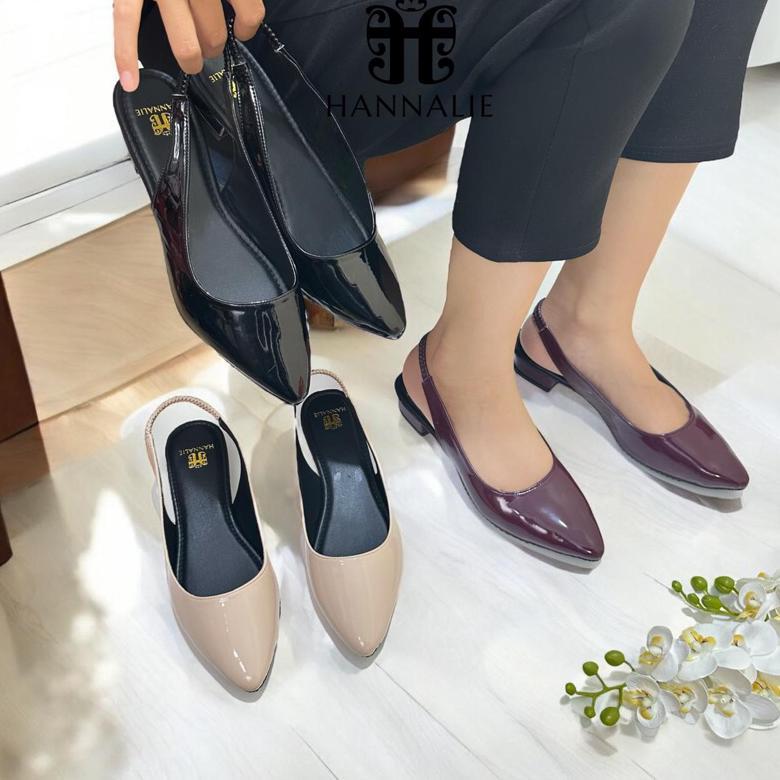 Cuci Gudang  Wina - Sepatu Pantovel Wanita Hak 5Cm / Sepatu Kantor Wanita / Sepatu Heels Wanita / Se