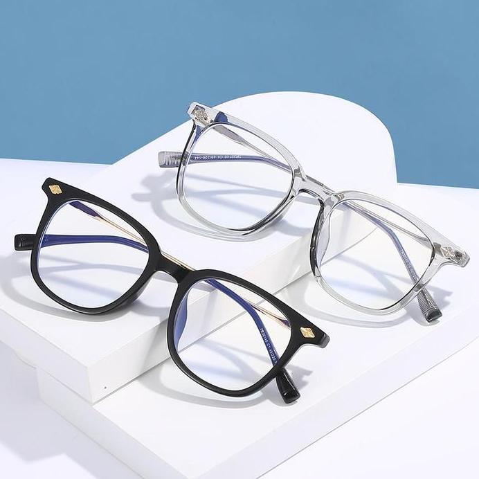 Viendo Frame Kacamata Photocromic Anti Radiasi Blueray Photocromic Bluecromic Wanita Pria Cowok Kore