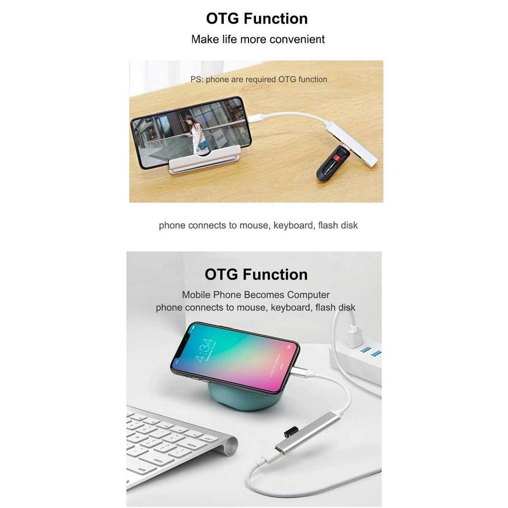 USB Type C USB HUB Extension Aluminum 4 port 1 x USB 3.0 + 3 x USB 2.0