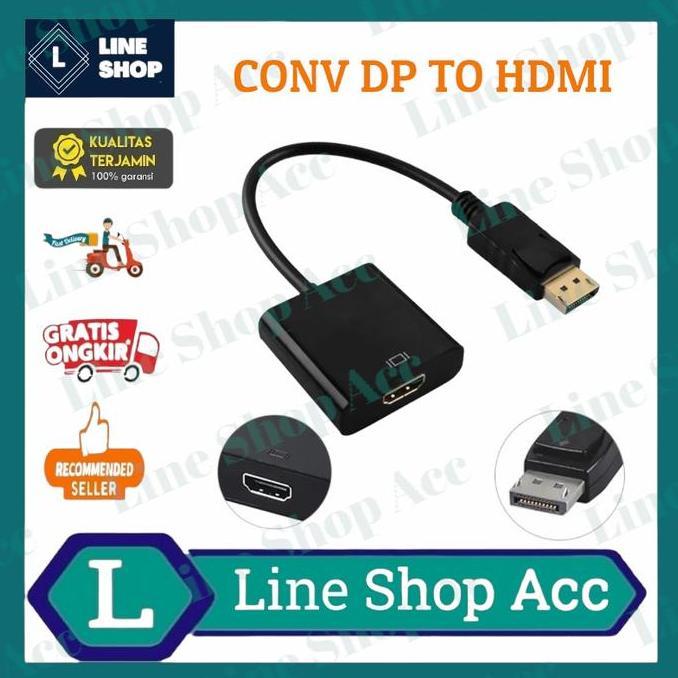 Converter DP Male to HDMI Female / DisplayPort Male to HDMI Female