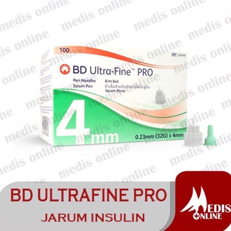 Jarum Insulin / BD microfine Pro/ micro fine pen needle / Ultrafine BOX / HIJAU 4MM / Microfine pro 