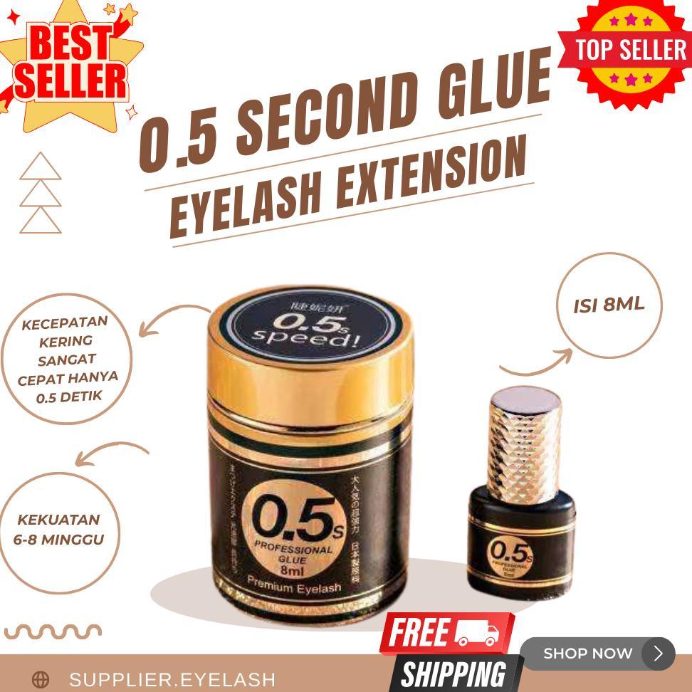 NEW GLUE 0.5 SECOND LEM EYELASH EXTENSION SUPER STRONG [terbaik][terlaris]