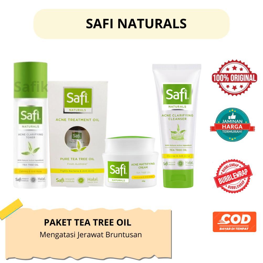 NEW Paket Safi Acne Tea Tree Oil Lengkap Untuk Muka Beruntusan dan Jerawat Meradang [terbaik][terlar
