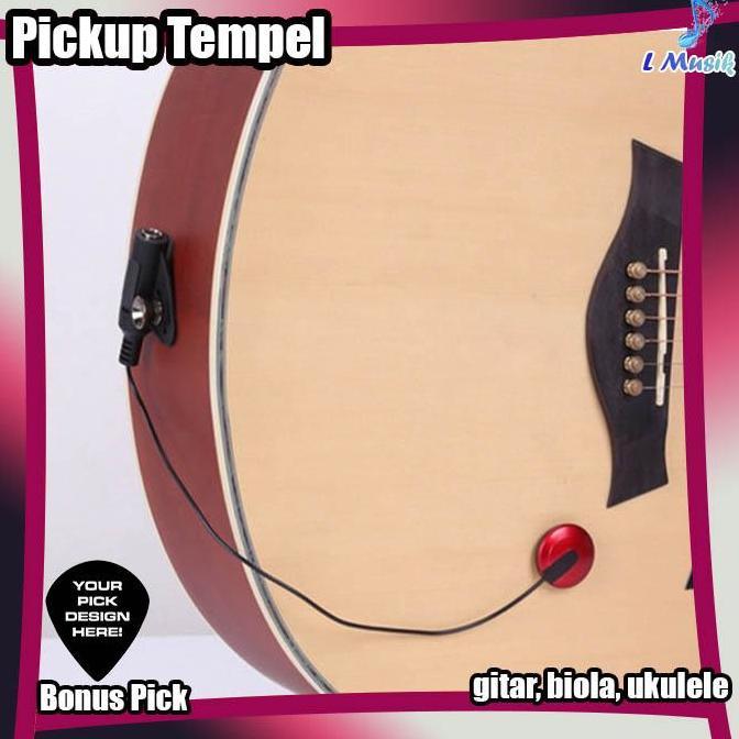 Pickup Gitar tempel Profesional Piezo Kontak spul mic Mikrofon Pickup Untuk Gitar Biola Banjo Mandol