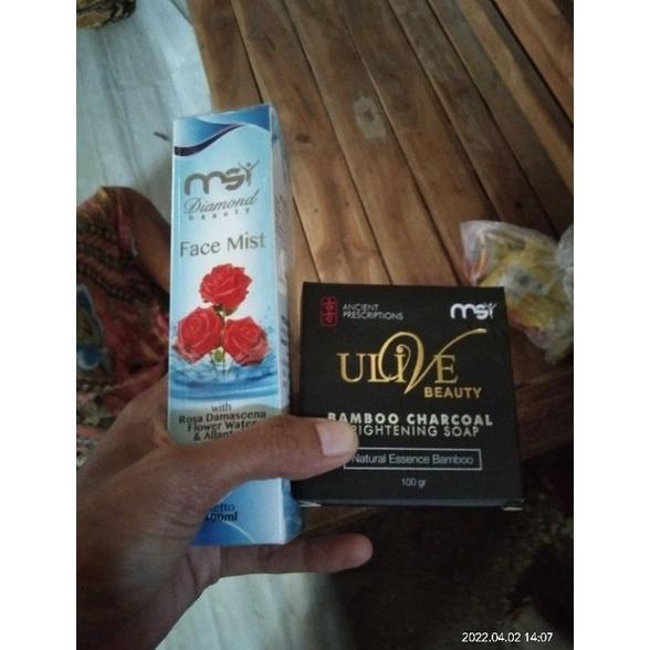 NEW paket cantik 2 sabun Bamboo plus 2 Facemist MSI original 100% [terbaik][terlaris]