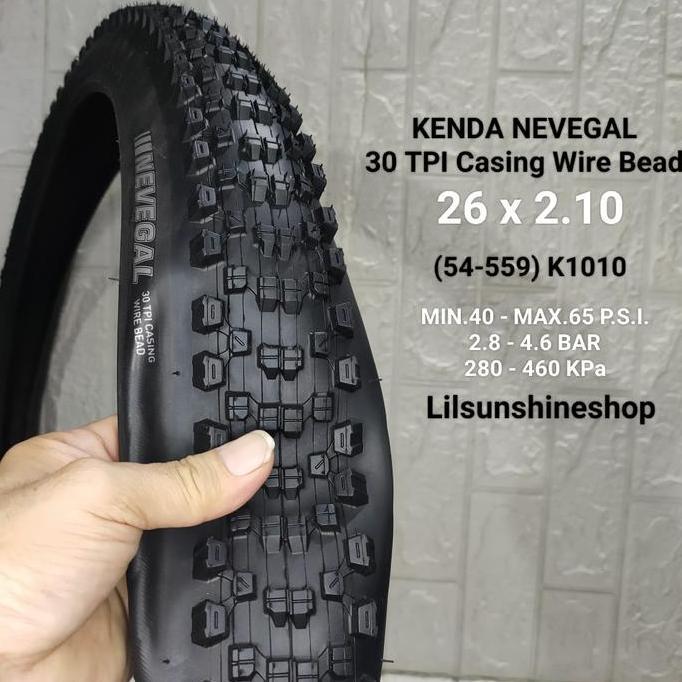 Ban Luar 26 x 2.10 KENDA NEVEGAL Casing Wire Bead Sepeda Gunung MTB Federal 26x2.10 BLACK
