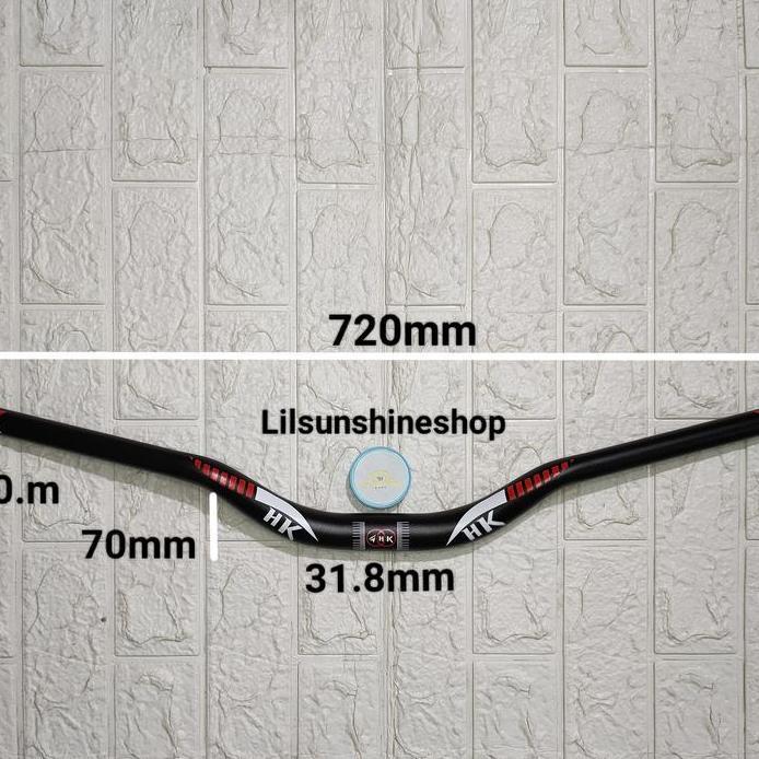 Stang Setir Handlebar 31.8 New HK Alloy 31.8mm 720mm Sepeda Gunung MTB