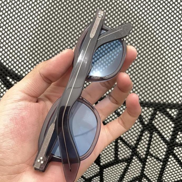 New  Frame Kacamata Pria Wanita Moscot Momza Sun Lensa Pasific Blue