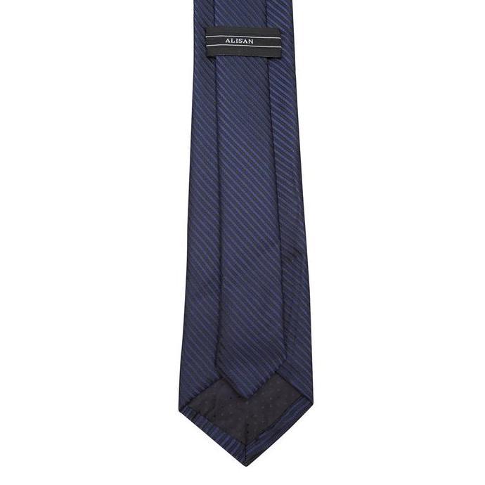 New  Alisan Dasi Salur Biasa Biru Dongker ALDS002