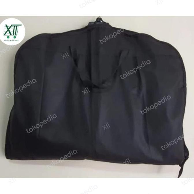 New  Kantong Lipat PREMiUM Cover Kain Pelindung Jas Kemeja Jaket Hitam