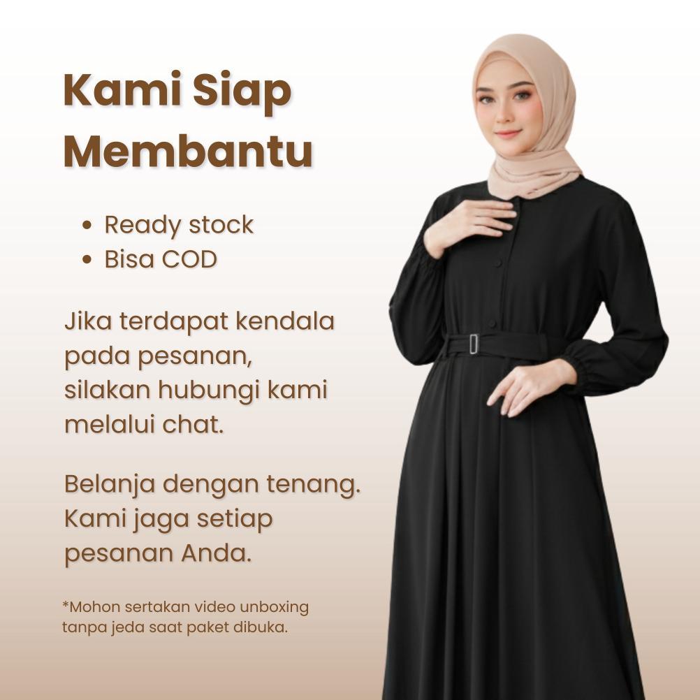 100% AMAN GAMIS COUPLE PASANGAN SUAMI ISTRI IDAMAN WARNA HITAM TERBARU BY SAUDAGAR BAJU MUSLIM
