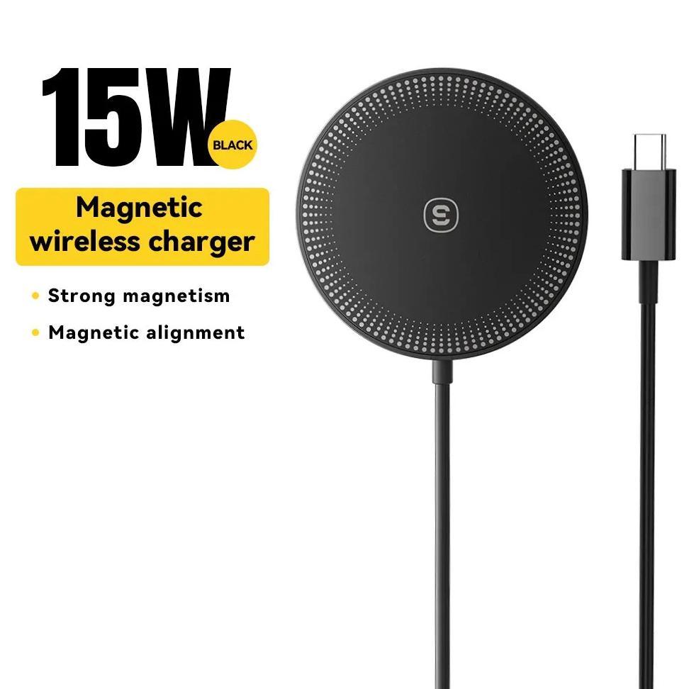 BEST DEALS Wireless Charger Magnet 15W Fast Charging Qi MagSafe USB Type C PD Magnetic Wireless Char