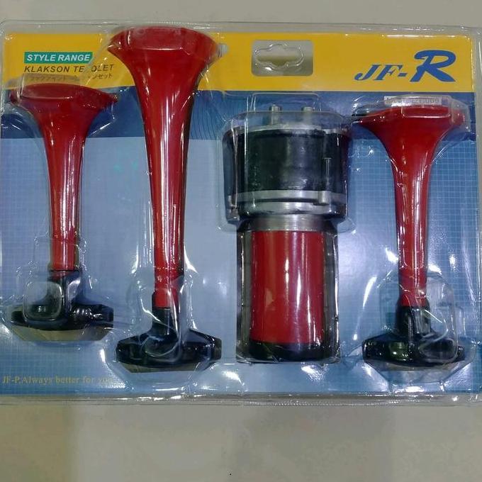 Klakson Trompet Terompet 3 Corong Telolet 12 Volt Dinamo