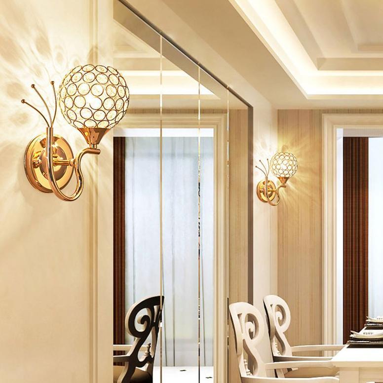 Termurah  Lampu Hias Dinding Minimalis Lampu Gantung Kristal Lampu Dinding Kristal Gaya Modern