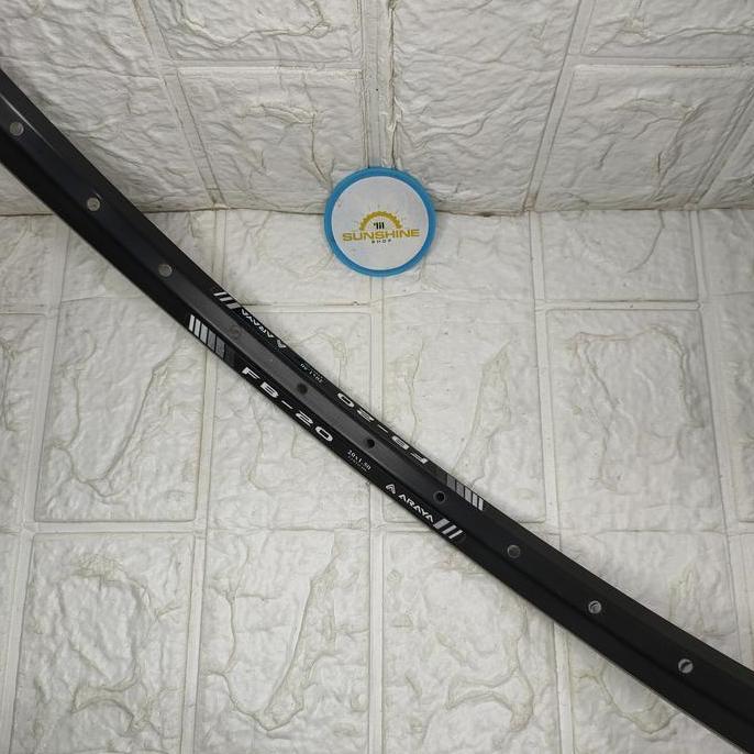 Ready Rims Velg BMX 20 Murni ARAYA FB20 Lubang 36H Rim ETRTO 406 Double Wall Brake Line Valve AV Ful