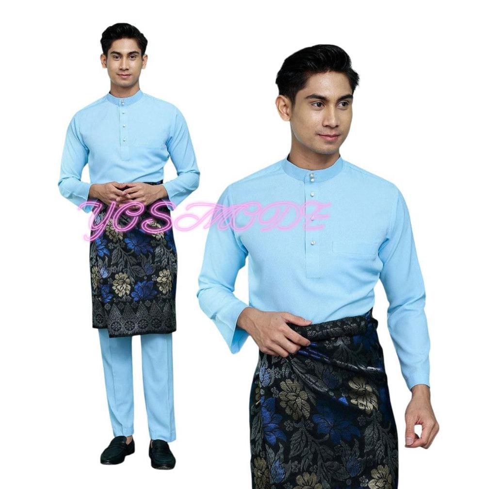 CUCI GUDANG 1 STEL BAJU CELANA KOKO MELAYU TELUK BELANGA PRIA PREMIUM BAJU MELAYU PRIA TERBARU KANCI