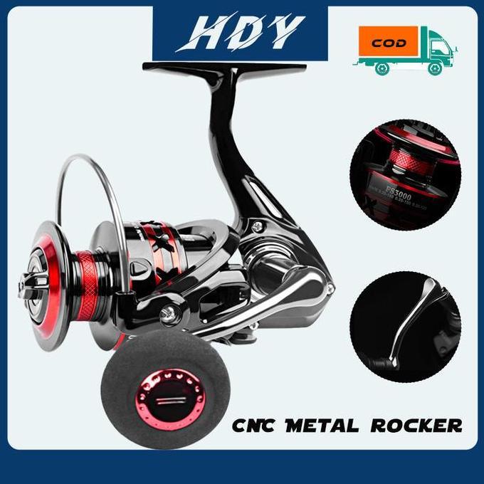 DEUKIO FS 2000-7000 Reel Pancing Logam Gulungan Pancing Putar Max Drag 15Kg