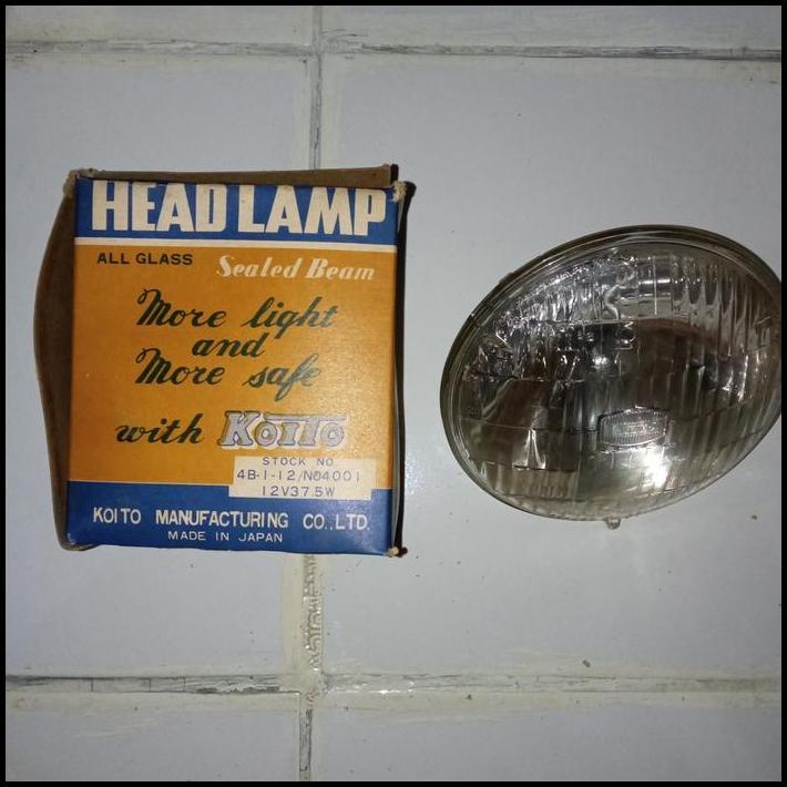 DISKON LAMPU SEALED BEAM MOBIL KOITO 12V 37.5W 4B-1-12 KAKI 2 