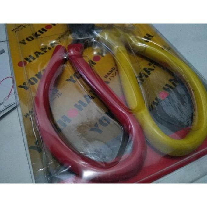 New Gunting bahan pakaian 24 cm besar yokhohama cutting merah kuning