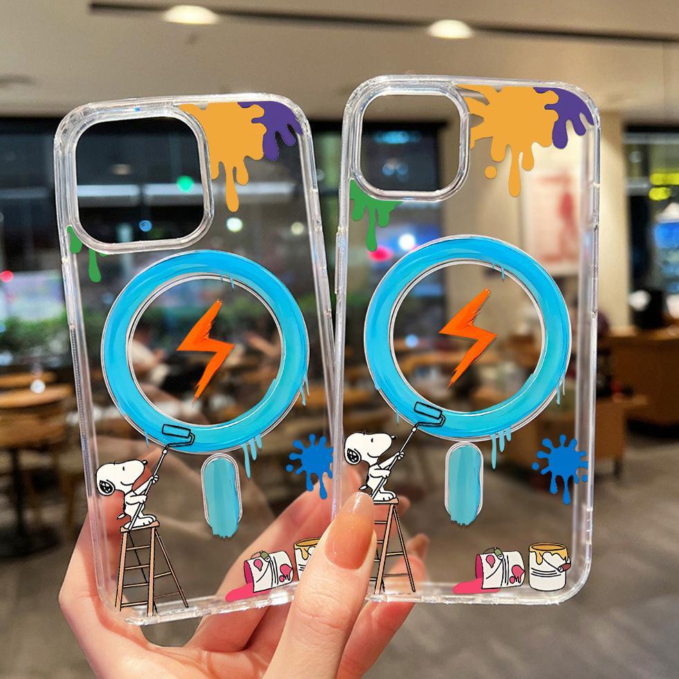 BIG PROMO Magnetic Wireless Charger Case Hp Untuk IPhone 11 12 13 14 15 16 Pro Max IPhone 13 Magsafe